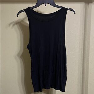 Women’s Slim Fit Ribbed Tank Top - A New Day - Black XL